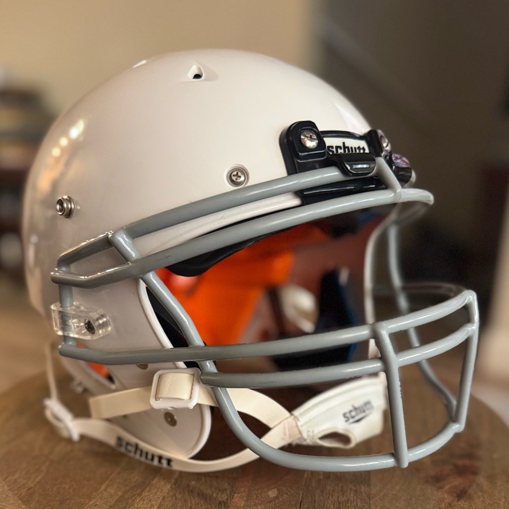 White Kids Football Helmet